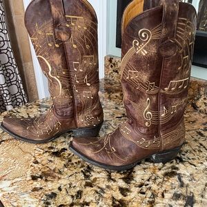 Old Gringo Violina Music Note Cowboy Boots